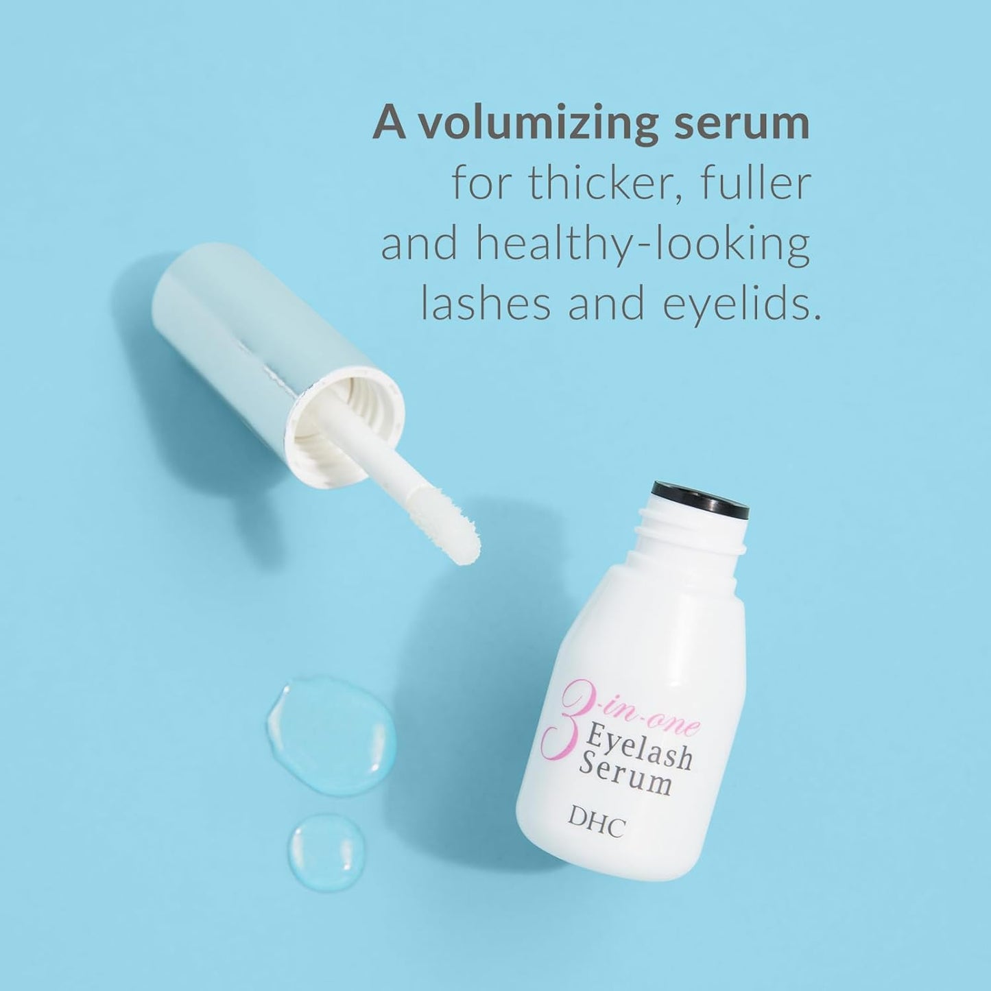 DHC 3-in-1 Eyelash Serum, 0.30 fl. oz.-Velvo Beauty