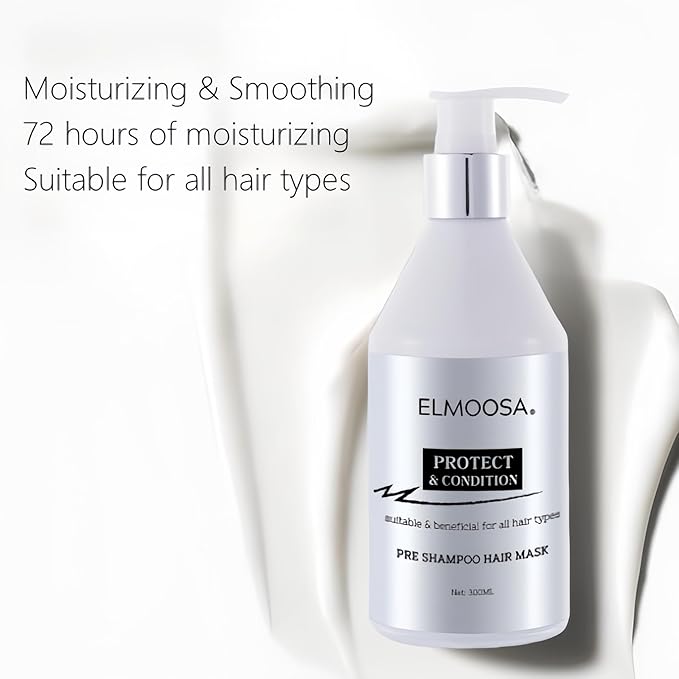 Caviar Pre-Shampoo Hair Mask - Repair Bleached Hair, Cold-Pressed Extract, For Permed/Damaged Hair/Caviar Hair Treatment/Heat Protection-Velvo Beauty