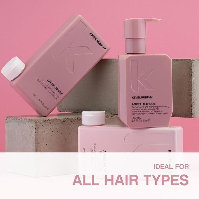 KEVIN.MURPHY ANGEL.MASQUE - Hair Masque for Damaged Hair - For Fine, Dry, Coloured Hair - Deep Conditioning Hair Treatment - With Lotus Flower & Bamboo Extract - Sulphate Free - 200 mL / 6.7 fl oz-Velvo Beauty