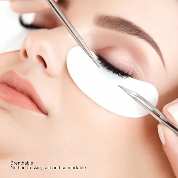 50pcs Eyelash Pads, Gel Lash Pads Under Eye Hydrogel Eye Pads for Eyelash Design, Individual Packing Eyelash Patch for Woman Beauty-Velvo Beauty