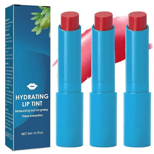 Lip Tint Hydrating,Strength Hydrating Lip Tint,Strong Moisturizing Effect Tinted Lip Balm Hydrating, Natural Ingredients Sheer Moisture Lip Tint (3PCS)-Velvo Beauty
