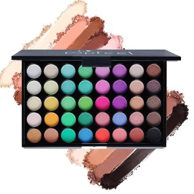 Makeup Kit for Women, Eyeshadow Makeup Gift Set for Teen Girls, Eyebrow Eye Shadow Makeup Kit with 40 Colors Eyeshadow Palette, Mascara, Eyeliner, Eye Brow Pencil, Eye Brush-Velvo Beauty