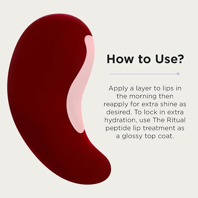 Côte Tempted Peptide Lip Shine – Warm Berry Lip Gloss for Bold Color & Hydration – Vegan, Cruelty-Free, Anti-Aging with Shea Butter & Hyaluronic Acid – Long-Lasting, Smooth, Moisturizing Shine-Velvo Beauty