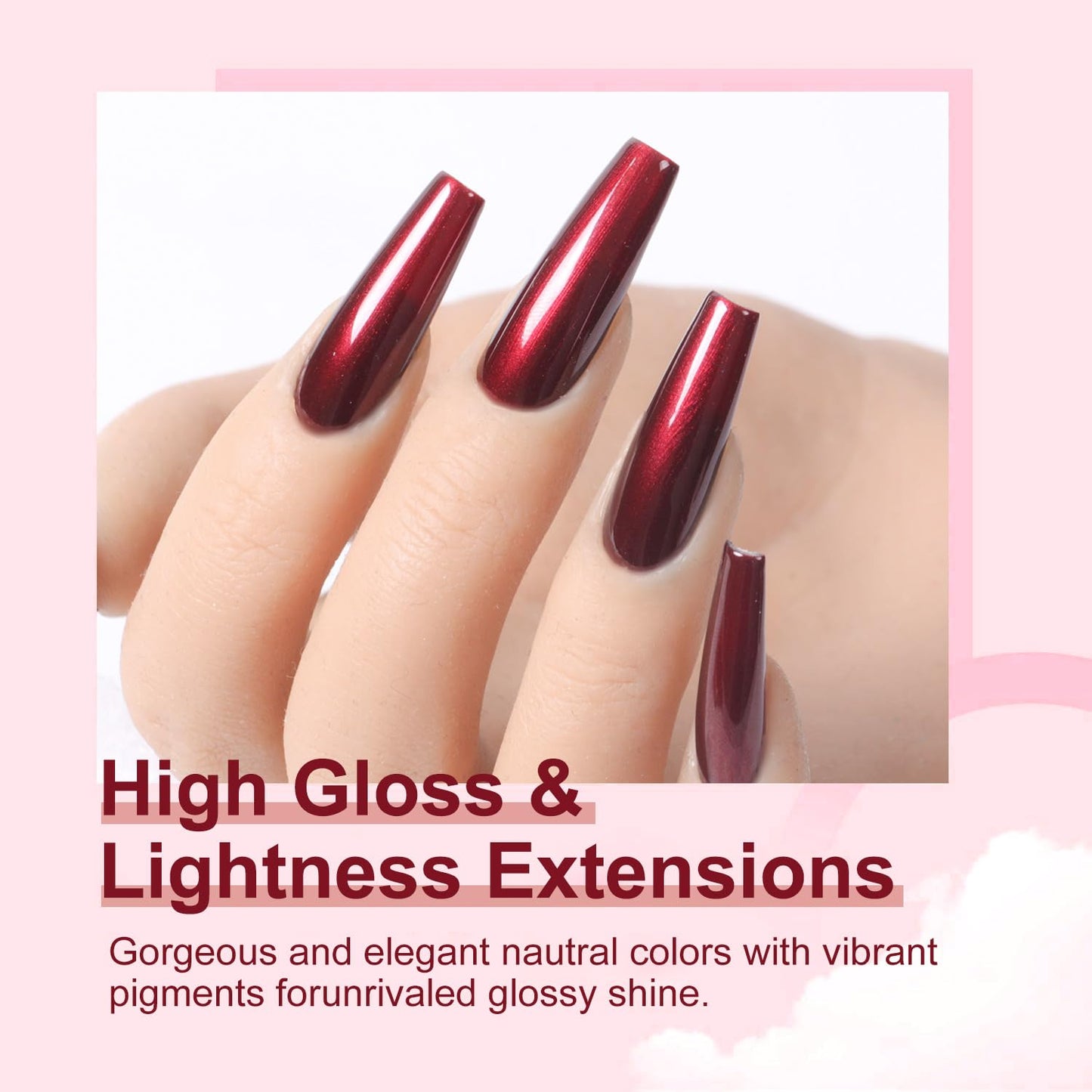 Major Dijit Quick Dry Nail Polish Pearl Wine Red Summer Nail Lacquer for Nail Art Regular Nail Polish 0.41 fl oz.-Velvo Beauty