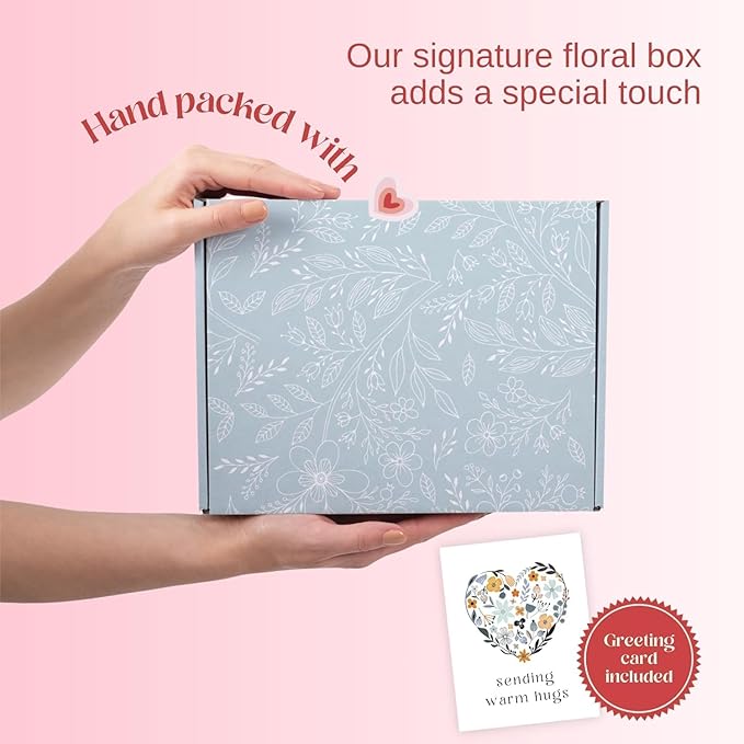 Unboxme Lavender Spa Gift Basket For Women - Relaxation Gifts I Self Care Package with Lavender Scented Candle, Wine Tumbler, Bath Bomb, Soap, Socks, Hand Cream & Bonus Card | Sympathy Gift-Velvo Beauty