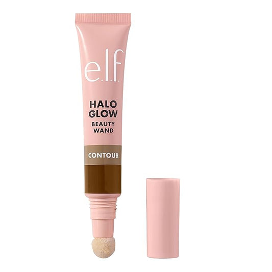 e.l.f. Halo Glow Contour Beauty Wand, Liquid Contour Wand For A Naturally Sculpted Look, Buildable Formula, Vegan & Cruelty-free, Medium/Tan-Velvo Beauty