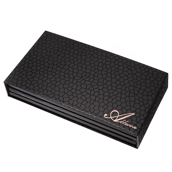 3-Layer Rotation Magnetic Palette 3 in1 Empty Makeup Palette Storage Box for Eyeshadow Lipstick Blush Powder (Black)-Velvo Beauty