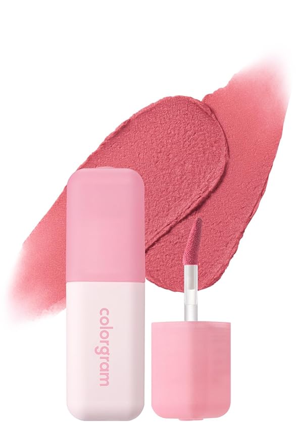 COLORGRAM NUDE BLUR TINT 17 RIPEN PEACH | Soft Velvet Matte Liquid Lipstick & Cheek Tint | Lightweight Blurring Tint for a Smooth & Airbrushed Finish | Long-Lasting & Non-Sticky Formula-Velvo Beauty