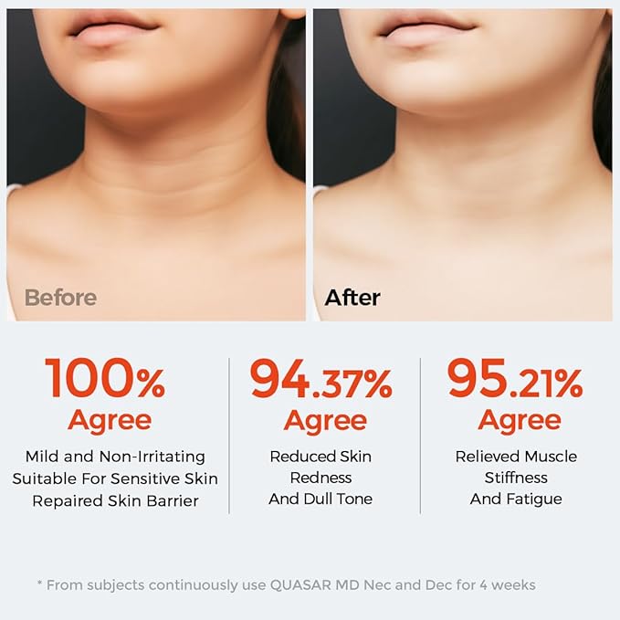 Neck & Décolleté Firming Beauty Device – LED Light Therapy Skin Tone and Texture Enhancement, 630nm and 830nm Dual Wavelengths Emission LED Device, Liquid Silicone-Velvo Beauty