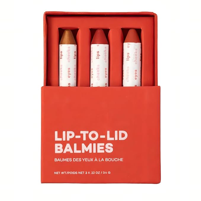 Axiology Multi Stick Crayons For Eyes, Lips, Cheeks Balmies Trio Gift Set - Creamy Buildable Lightweight Moisturizing Blush Face Sticks Contour & Highlighter All Day Wear Face Makeup (Golden Hour)-Velvo Beauty