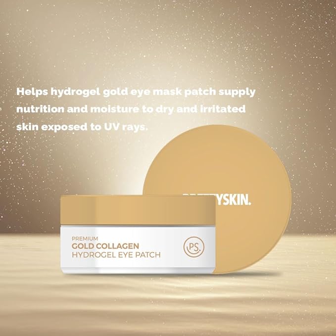 PS.PRETTYSKIN Gold Collagen Hydrogel Eye Patch 60-Sheets-Velvo Beauty