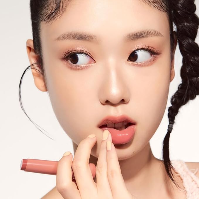 ETUDE Ginger Sugar Melting Balm Stick 03 Bare Peach | Tinted Moisturizing Lip balm | Natural Ingredients Hydrate Ginger, Sugar, Shea Butter Moisturizing Relaxing Effect | K-Beauty-Velvo Beauty