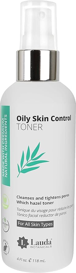 LAUDA BOTANICALS Vitamin C Facial Toner Spray, Hydrating Skin Balancing, Refreshing Pore Minimizer with Organic Witch Hazel, Aloe Vera, Anti Aging Antioxidants for Combination & Oily Skin, 4 Oz-Velvo Beauty