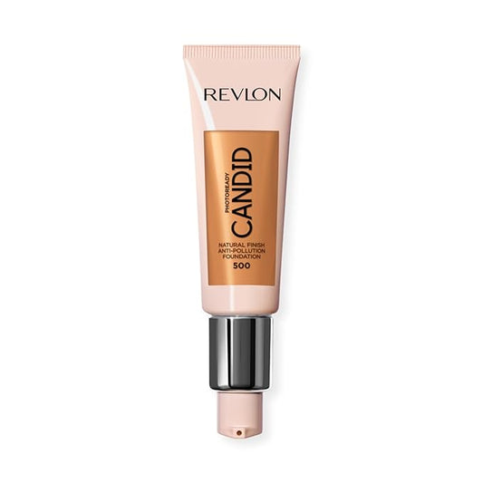 REVLON Pack of 2 Revlon PhotoReady Candid Natural Finish Foundation, Almond 500-Velvo Beauty
