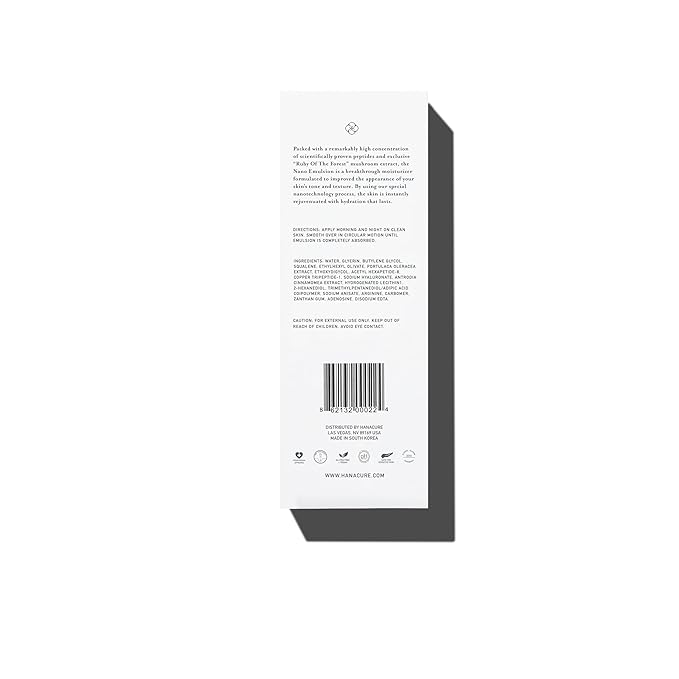 Hanacure® Nano Emulsion Moisturizer - 40ml - Weightless Anti-Aging Moisturizer for Face, Skin Firming and Tightening Lotion-Velvo Beauty