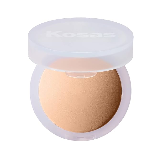 Kosas Cloud Set Face Setting Powder | Smoothing Shine Control, Soft, Sheer Setting Translucent Makeup Finish, Portable & Long-Lasting (Sheer Medium)-Velvo Beauty