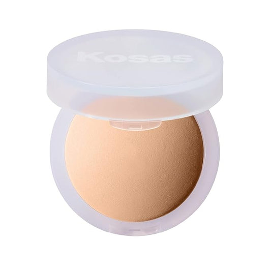 Kosas Cloud Set Face Setting Powder | Smoothing Shine Control, Soft, Sheer Setting Translucent Makeup Finish, Portable & Long-Lasting (Sheer Medium)-Velvo Beauty