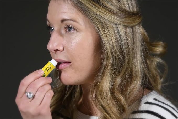 2-Pack Organic Lemon Lip Balm - USDA Certified Organic, 70% Organic Jojoba Oil, Organic Beeswax, Soothes and Softens Dry, Cracked, and Sensitive Lips, Natural Lemon Scent No Taste. 0.15 oz/4.6 gm-Velvo Beauty