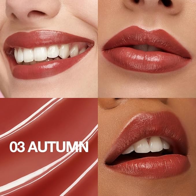 1Pcs Tinted Lip Balm Moisturizing Lipstick – Warm Orange Brown Sheer Hydrating Lip Color for Dry Lips – Nourishing Lip Balm for All Women with a Subtle Natural Scent (S03 Autumn)-Velvo Beauty