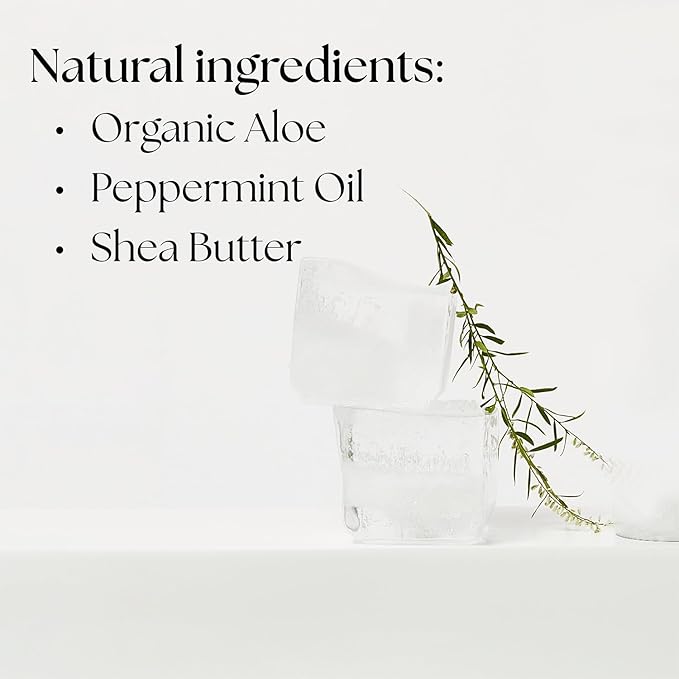 Non-Aerosol Cooling Mist w/Aloe Vera, Peppermint, Cucumber - Non-Sticky, Non-Greasy Formula, Sunburn Relief, After Sun Care, Hydrating Face & Body Spray-Velvo Beauty