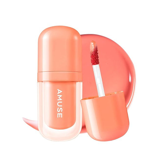 Amuse SEOUL BEBE TINT - 02 PAPAYA CORAL | 24-hour Long-lasting Lip Stain, Plumping, Hydrating, Moisturizing, No Peel Off, Lip Care, Treatment, Non Sticky, Korean Lip Tint for Dry Lips-Velvo Beauty