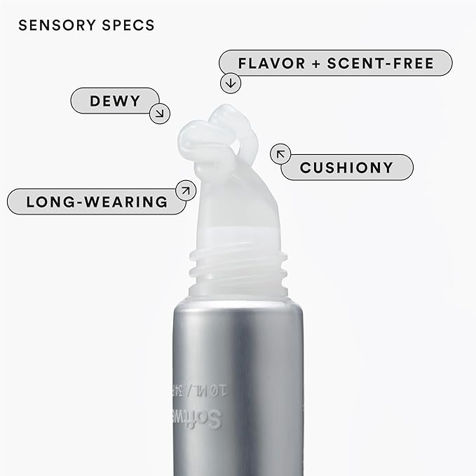 Experiment Softwear Smoothing Lip Treatment - 24hr Hydration with Squalane, Glycerin & Pomegranate Sterols - Intensive Moisture & Repair for Extra Dry, Flaky Lips - Vegan Lip Balm, .34 FL OZ-Velvo Beauty