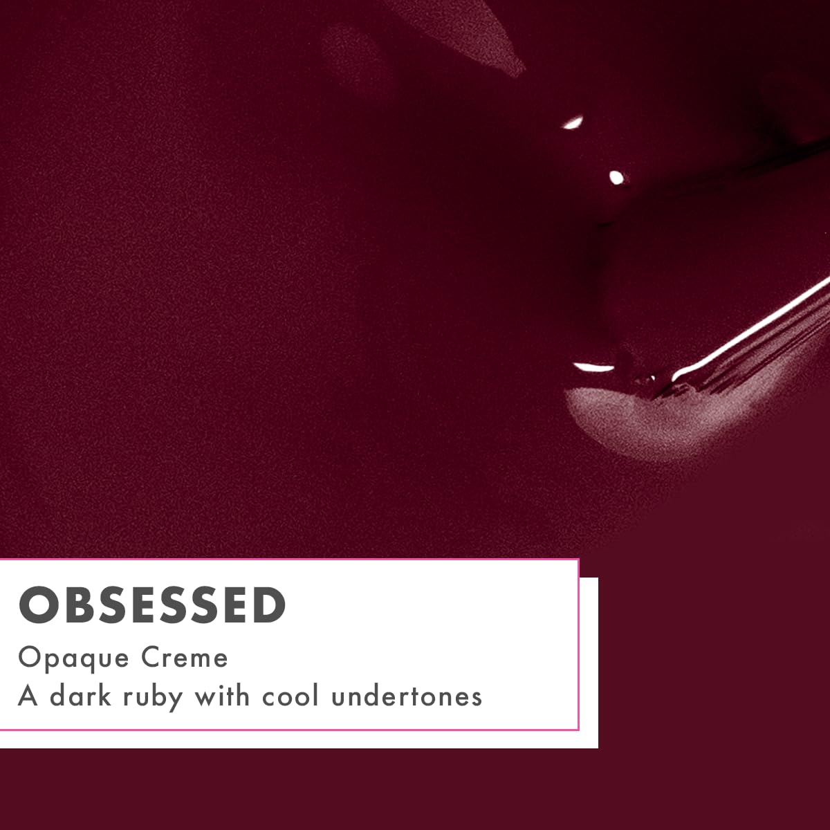 Olive & June Gel Polish | UV LED Nail Lamp Needed | Long Lasting Formula | Up to 21 Days of Wear | Damage-Free Removal | Salon-Quality Manicure, Pedicure at Home | Obsessed | Dark Ruby-Velvo Beauty