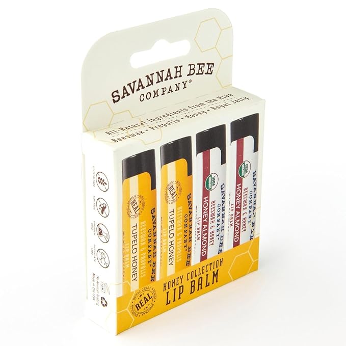 Savannah Bee Collection Lip Balm - Nourishes Dry Lips for All Day Comfort-Velvo Beauty