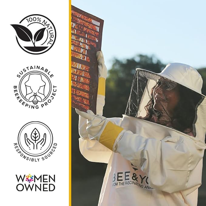 Bee and You Ultra Conditioning, 100% Natural, Moisturizing Lip Balm, Chapstick, Chapped Lips Treatment Severe, Beeswax, Propolis Extract, Raw Honey, Vitamin E, Shea Butter, 10ML-Velvo Beauty