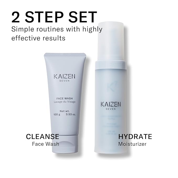 2-Step Set for Men | Made in Japan | Face Wash 100ML and Light Moisturizer 120ML-Velvo Beauty