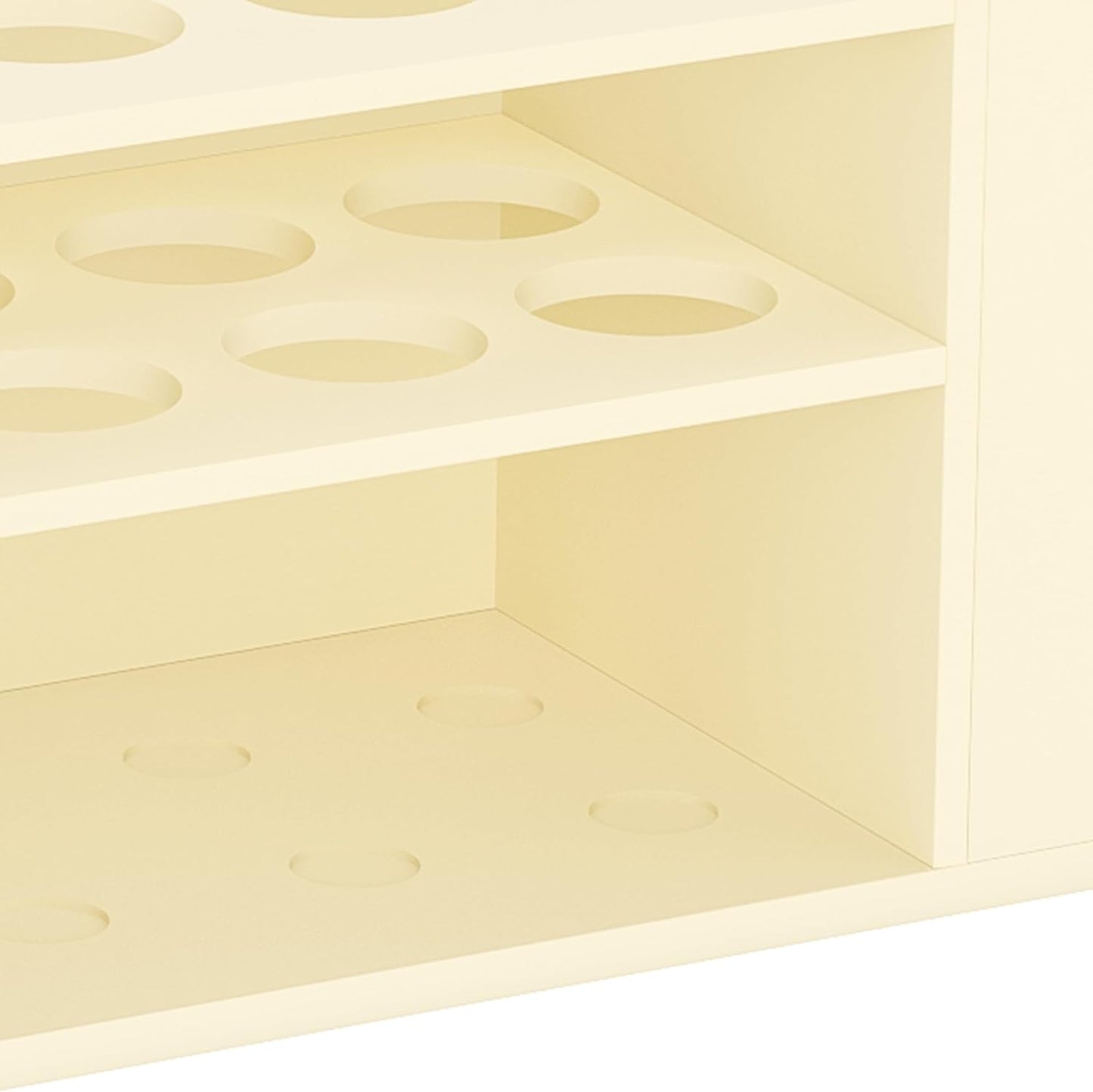 HBlife Acrylic Magnetic Dry Erase Marker Holder for Whiteboard, Wall Mount 10 Slots Magnet Pen Pencil Holder for Fridge Refrigerator, Locker Organizer Accessories for School Classroom Office, Beige-Velvo Beauty