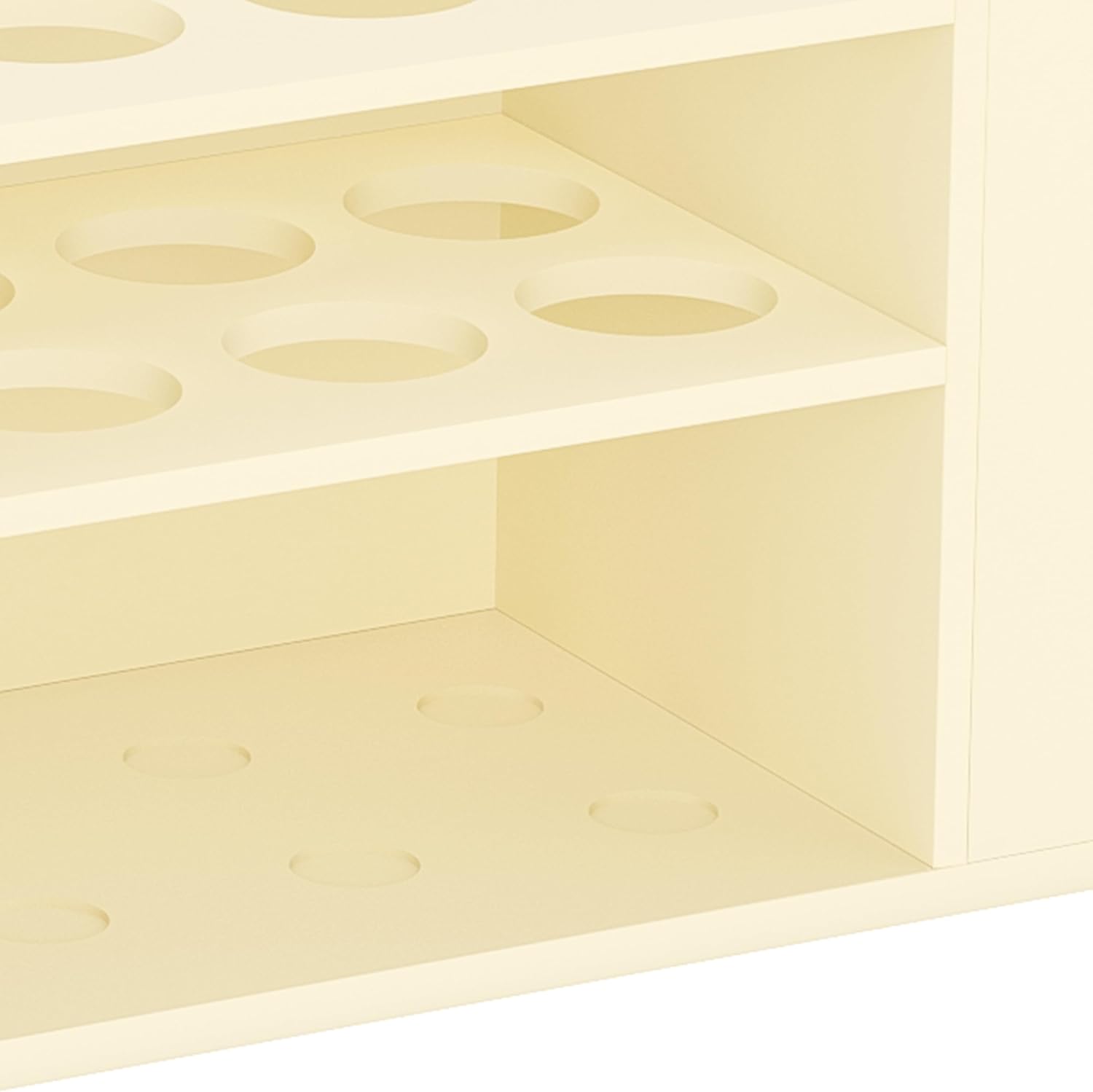 HBlife Acrylic Magnetic Dry Erase Marker Holder for Whiteboard, Wall Mount 10 Slots Magnet Pen Pencil Holder for Fridge Refrigerator, Locker Organizer Accessories for School Classroom Office, Beige-Velvo Beauty