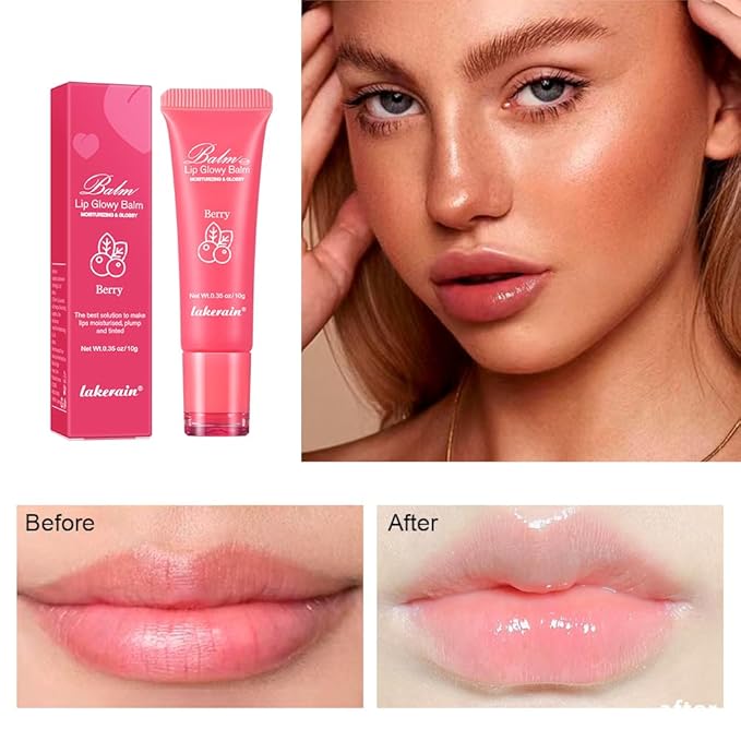 Hydrating Lip Butter Balm for a Glossy Finish and Lip Glow - Lip Glowy Balm with Summer-worthy Fragrance | Vegan Lip Care (#2-Berry)-Velvo Beauty