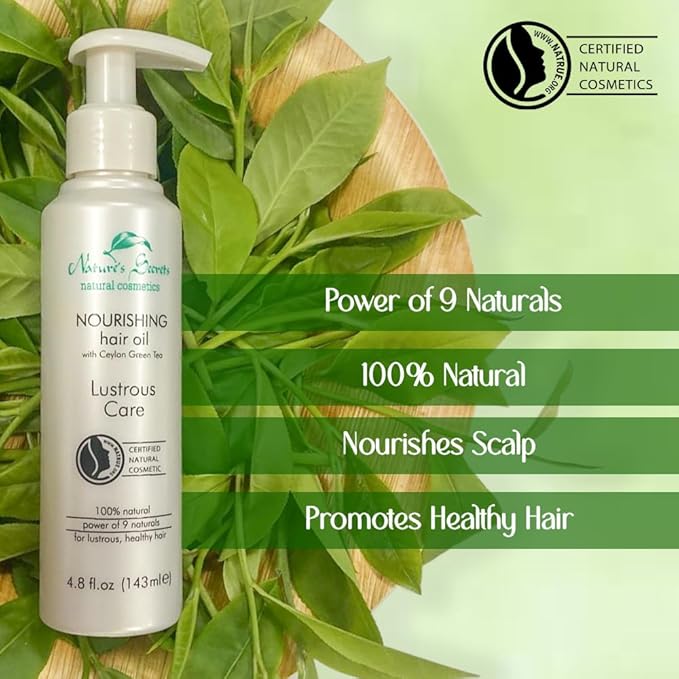 Nature's Secrets Nourishing Hair Oil. Scalp & Hair Strengthening Oil. Certified 100% Natural. With Green Tea Caffeine, Indian Gooseberry (Amla) and Organic Virgin Coconut Oil.-Velvo Beauty