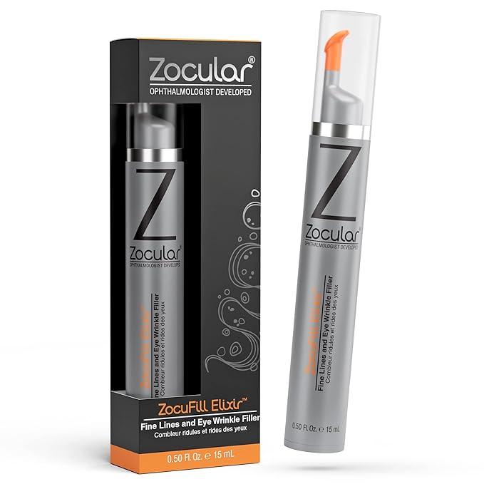 Zocufill Elixir Eye Gel and Face Serum - Eye Bags Treatment for Women and Men - Reduce the Appearance of Dark Circles, Puffy Eyes, Fine Lines and Wrinkles-Velvo Beauty