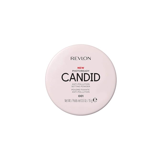 Revlon Setting Powder, PhotoReady Candid Blurring Face Makeup, Anti-Pollution, Lightweight & Breathable High Pigment, Natural Finish, 001 Universal Translucent, 0.5 Oz-Velvo Beauty