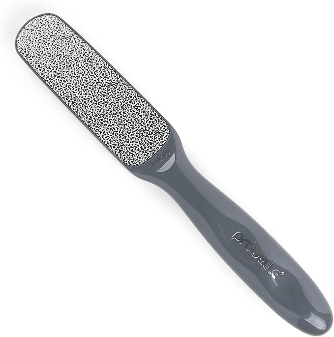Probelle Double Sided Multidirectional Nickel Foot File Callus Remover - Immediately Reduces calluses and Corns to Powder for Instant Results, Safe Tool (Dark Grey)-Velvo Beauty