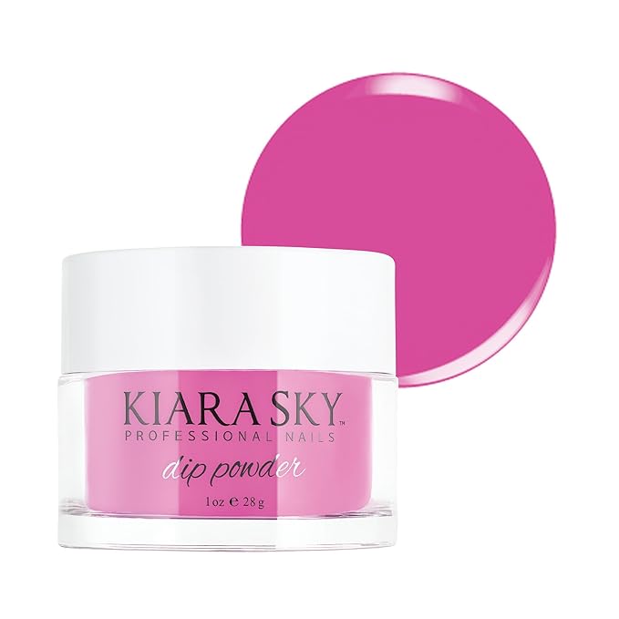 Kiara Sky Long Lasting Nail Dip Powder Pink Tones 1 oz, Razzleberry Smash-Velvo Beauty