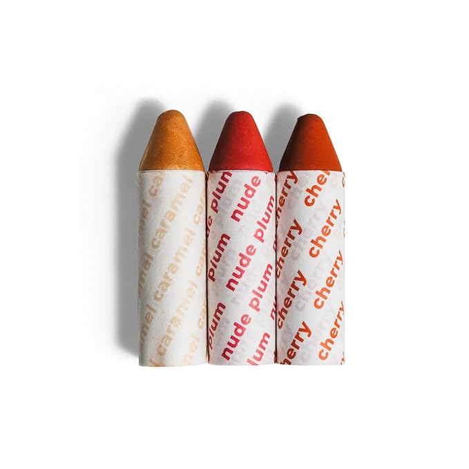Axiology Multi Stick Crayons For Eyes, Lips, Cheeks Balmies Trio Gift Set Creamy Buildable Lightweight Moisturizing Blush Face Sticks Contour & Highlight All Day Wear Face Makeup (Of the Earth)-Velvo Beauty