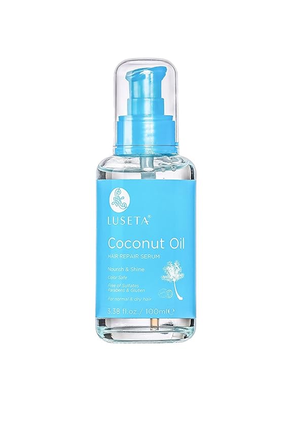 Luseta Hair Oil Hair Repair Serum Coconut Argan Marula Oil Sulfate Free Paraben Free (Coconut Oil)-Velvo Beauty