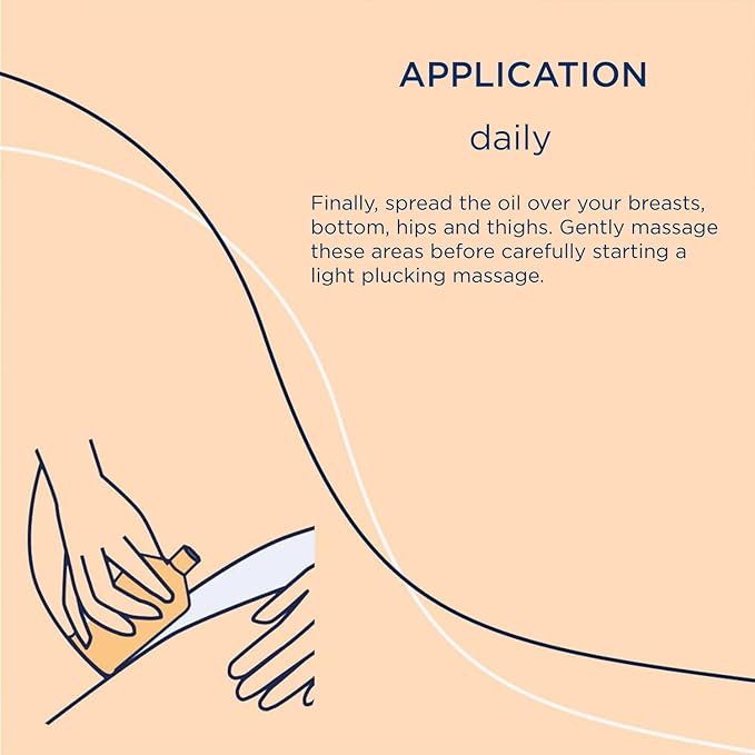 Massage Body Oil for Pregnant Woman – Maternity Skincare Oil, Skin Elasticity Increase by 35% – Prevents Stretch Marks, Safe to use for mom & Baby – Vegan, 125 ml / 4.23 Fl Oz-Velvo Beauty