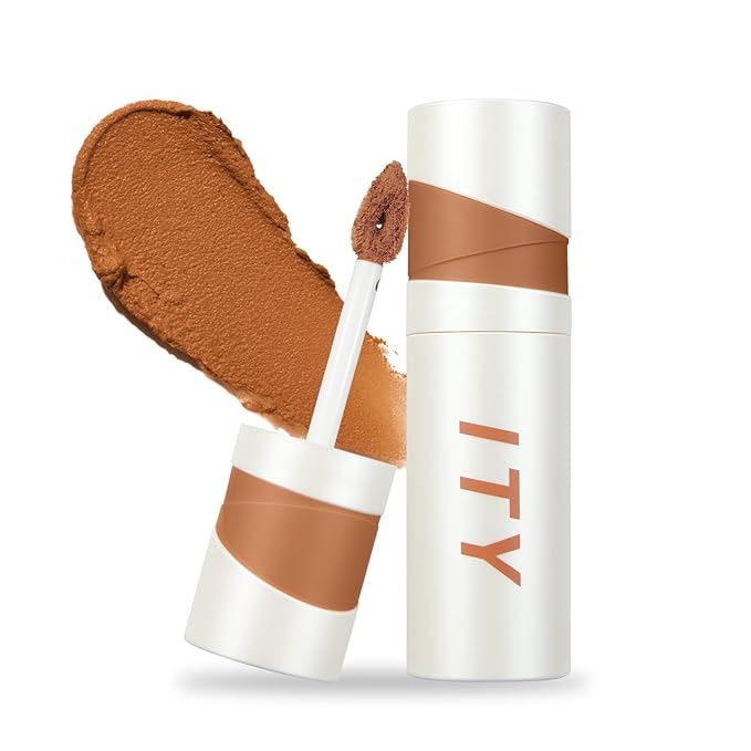 ITY Velvet Matte Finish Lip Stain-Mousse Textured Lip Clay, Orange Shade, Conceals Lip Lines, Rich Pigment Lip Tint Lipsticks, 0.14 oz (4g) in Ginger-Velvo Beauty