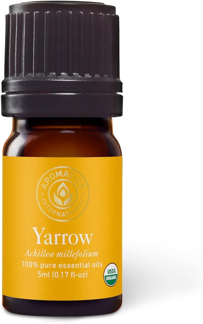 Aromatics International Premium Organic Yarrow Essential Oil 5ml | 100% Pure Essential Oil for Diffusion & Aromatherapy-Velvo Beauty