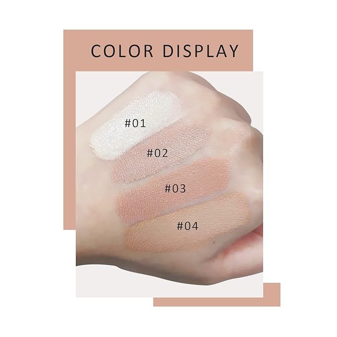 Ownest Mushroom Head Air Cushion BB Cream, Concealer Lasting Nude Makeup Moisturizing Pigment CC Liquid Foundation, Even Skin Tone Makeup Base Primer-Natural-Velvo Beauty