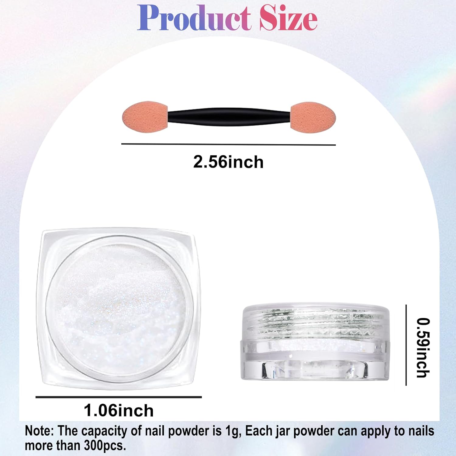 SIUSIO White Pearl Chrome Nail Powder, 2pcs Iridescent Aurora Powder Metallic Mirror Effect Pigment Pearlescent Mermaid Pigment for Nail Art Manicure Decoration Sets-Velvo Beauty