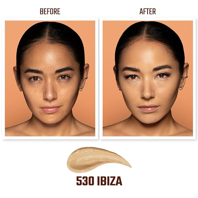 Juvia's Place I Am Magic Velvety Matte Liquid Foundation 530 - Ibiza - Medium w/Cool, Golden Undertone, Makeup Foundation Full Coverage, Lightweight, Long Wear, Velvety Matte Finish-Velvo Beauty