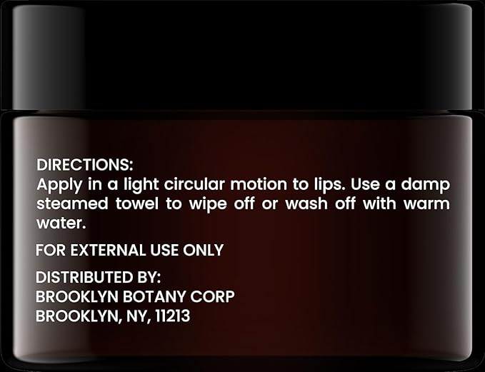 Brooklyn Botany Lip Scrub Exfoliator 1 oz – Lip Moisturizer for Dry Lips and Chapped Lips – Gentle Lip Exfoliator for Smooth and Brighter Lips – Strawberry Flavor-Velvo Beauty