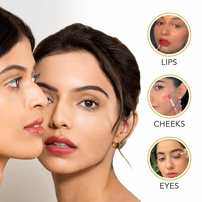 Oh-So-Luxe Liquid Tinted Lip Balm, Hydrating & Nourishing Tinted Lip Oil for dry dark lips, results in Soft & Glowing Lips, Moisturizing, Non-Sticky Perfect Pink Shade - 0.10 Fl Oz - RAS LUXURY OILS-Velvo Beauty