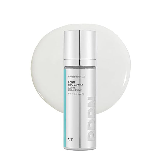 VT COSMETICS PDRN Glow Ampoule, PDRN Facial Mist, Deep Hydration Spray Serum, Vegan Skin Care, Light-weight Face Moisturizer, Plumping Effect, Fragrance-Free, Korean SkinCare (3.38 fl oz / 100 ml)-Velvo Beauty