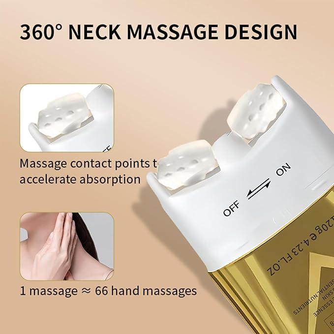 AH-8 Firming Neck Cream with Roller, Tightening & Lifting Cream for Sagging Skin, Contains Hexapeptide, Moisturizing for Face & Body Skin Tightening Cream-Velvo Beauty